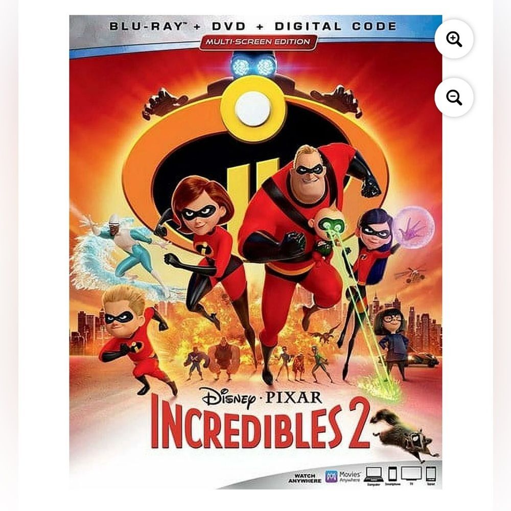 Incredibles 2 with Blu-Ray, DVD, Digital Code